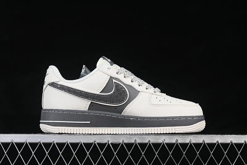 All categories Nk Air Force 1 Air Force series Nk Air Force 1 Low Air Force low-top Nike Air Force 1'07 Low off-white and dark gray Air Force 1 low-top casual sneakers SM6668-107